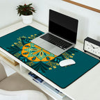Sprouting Mandala â Teal Desk Mat Gallery Image 2