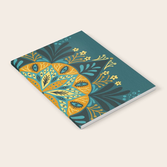 Sprouting Mandala â Teal Notebook Gallery Image 2