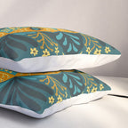 Sprouting Mandala â Teal Pillow Sham Gallery Image 3