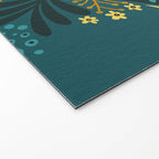 Sprouting Mandala â Teal Welcome Mat Gallery Image 2