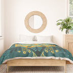 Sprouting Mandala â Teal Duvet Cover Gallery Image 3