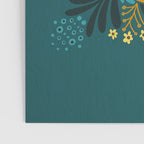 Sprouting Mandala â Teal Poster Gallery Image 3