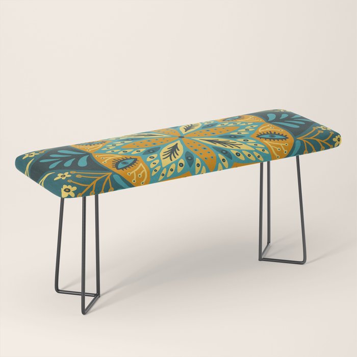Sprouting Mandala â Teal Bench Gallery Image 1