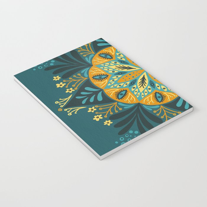 Sprouting Mandala â Teal Notebook Gallery Image 3