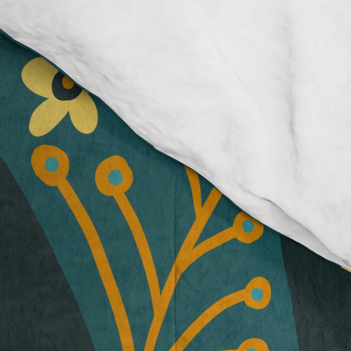 Sprouting Mandala â Teal Comforter Gallery Image 4