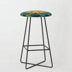 Sprouting Mandala â Teal Stool Gallery Image 1