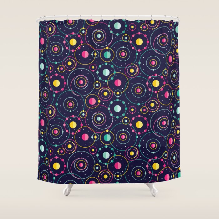 Orbital Revolutions Shower Curtain Gallery Image 1