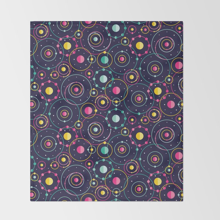 Orbital Revolutions Throw Blanket Gallery Image 2
