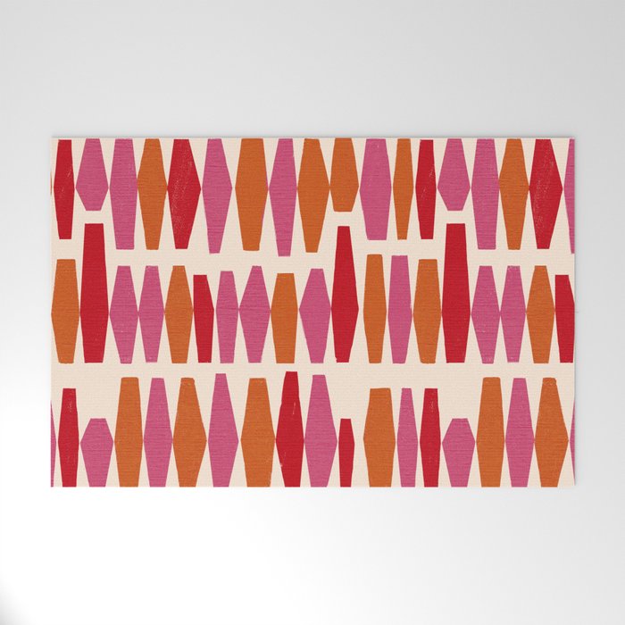 Bold Colorful Geometrics Welcome Mat Gallery Image 1