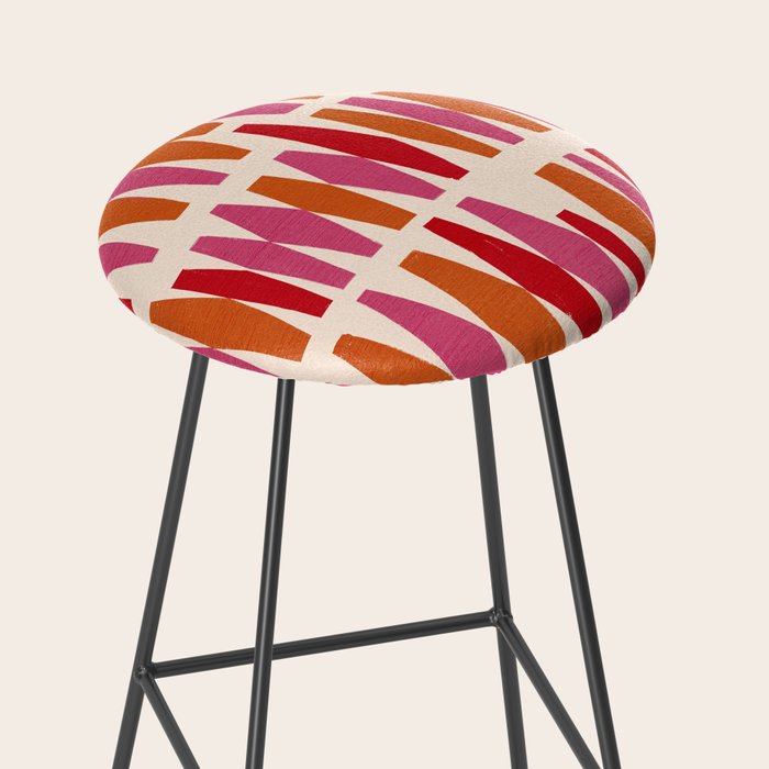 Bold Colorful Geometrics Stool Gallery Image 2