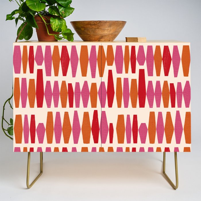 Bold Colorful Geometrics Credenza Gallery Image 1