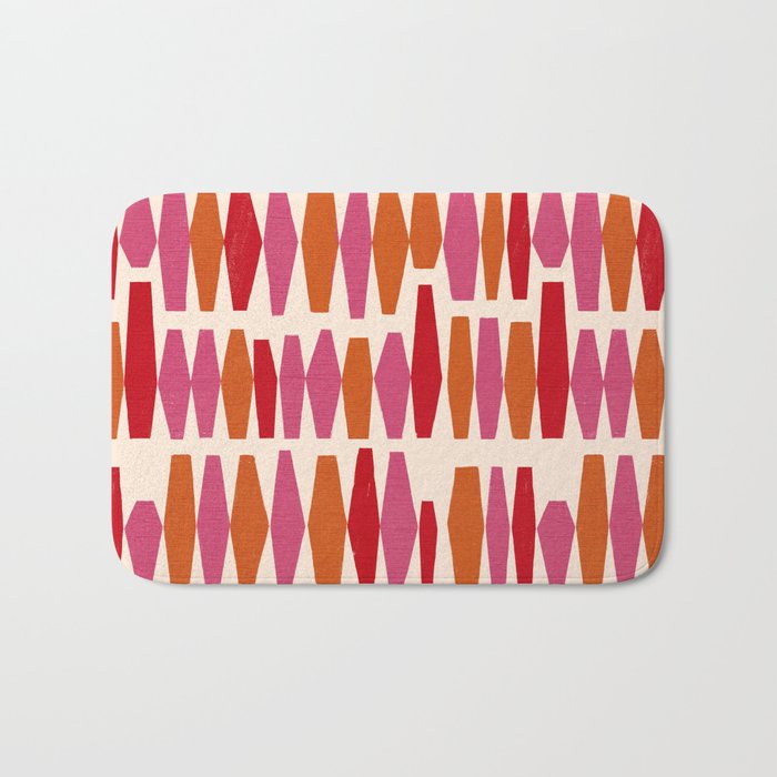 Bold Colorful Geometrics Bath Mat Gallery Image 1