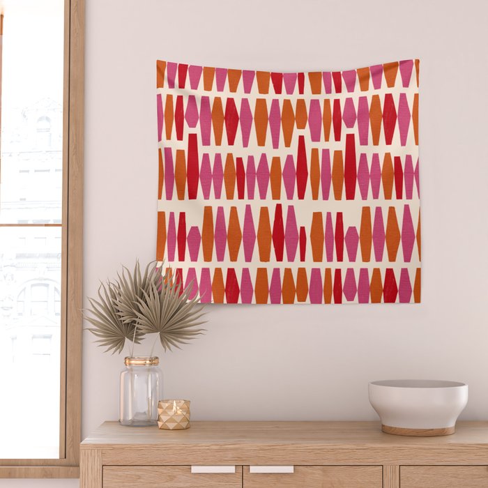 Bold Colorful Geometrics Wall Tapestry Gallery Image 2