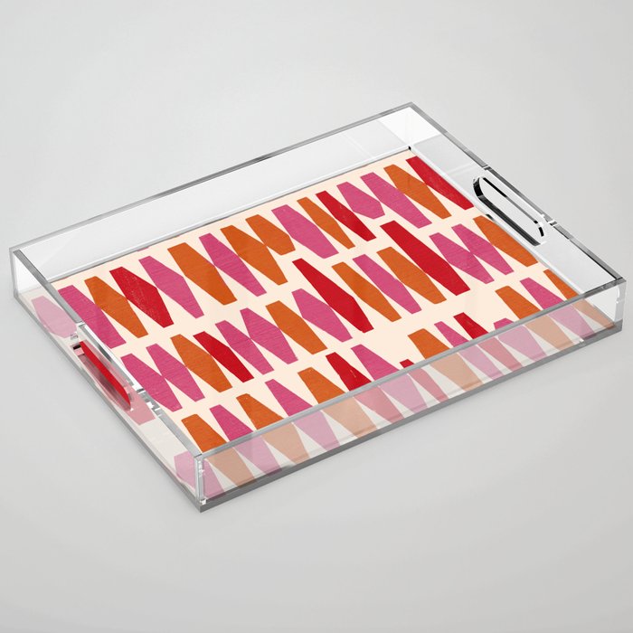 Bold Colorful Geometrics Acrylic Tray Gallery Image 1