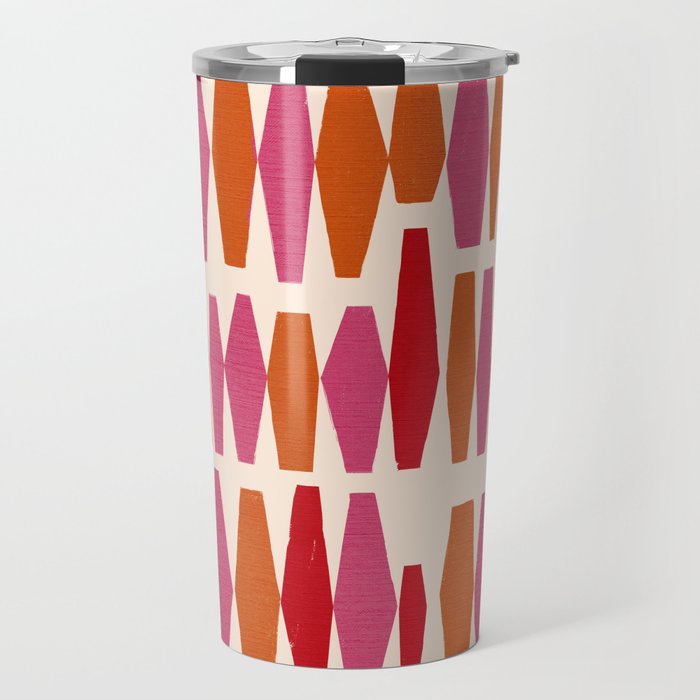 Bold Colorful Geometrics Travel Mug Gallery Image 1