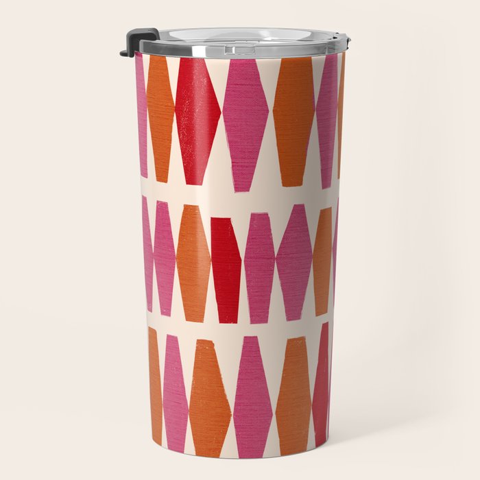 Bold Colorful Geometrics Travel Mug Gallery Image 3