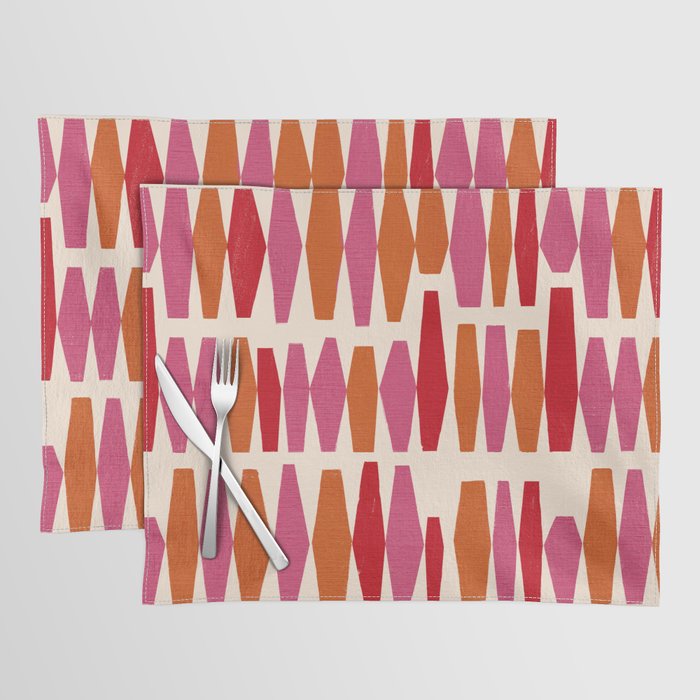 Bold Colorful Geometrics Placemat Gallery Image 1