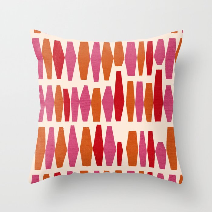 Bold Colorful Geometrics Throw Pillow Gallery Image 1