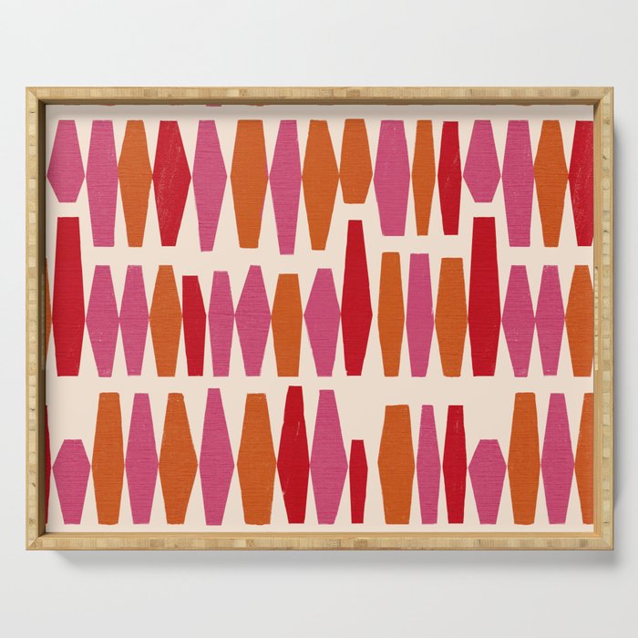 Bold Colorful Geometrics Serving Tray Gallery Image 1
