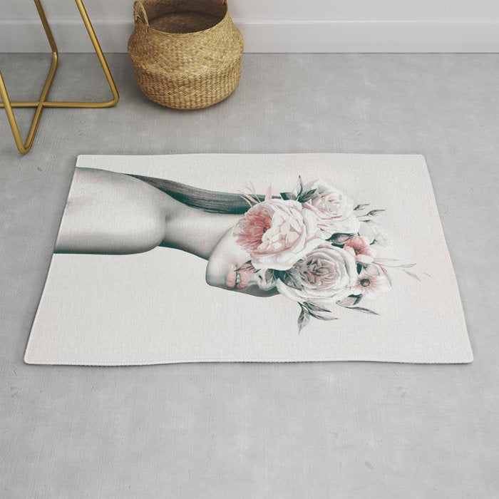 WOMAN WITH FLOWERS 11 Rug Gallery Image 1