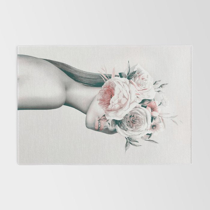 WOMAN WITH FLOWERS 11 Rug Gallery Image 2