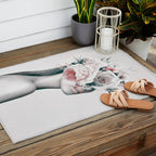 WOMAN WITH FLOWERS 11 Outdoor Rug Gallery Image 2