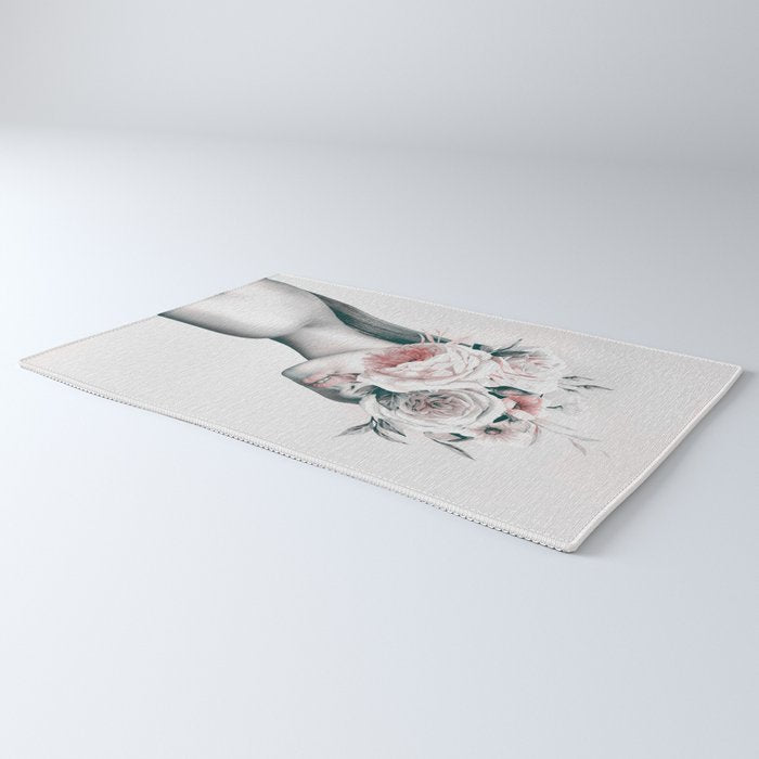 WOMAN WITH FLOWERS 11 Rug Gallery Image 3