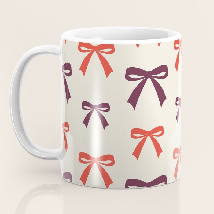 Christmas Bows Pattern Coffee Mug Gallery Image 3