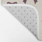 Christmas Bows Pattern Bath Mat Gallery Image 2