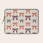 Christmas Bows Pattern Laptop Sleeve Gallery Image 1