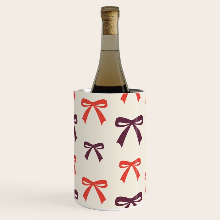 Christmas Bows Pattern Wine Chiller Gallery Image 2