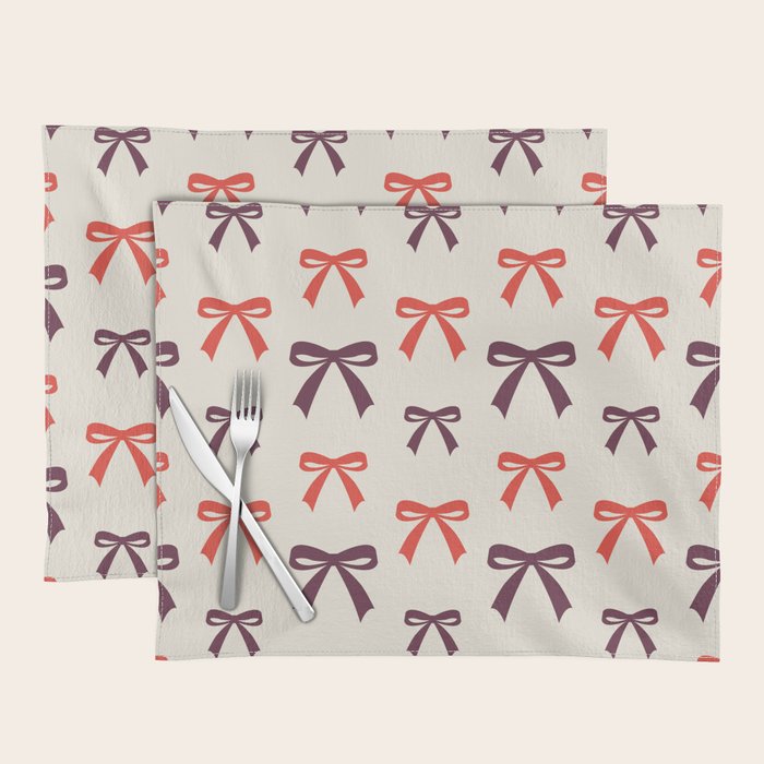 Christmas Bows Pattern Placemat Gallery Image 1