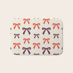 Christmas Bows Pattern Bath Mat Gallery Image 1