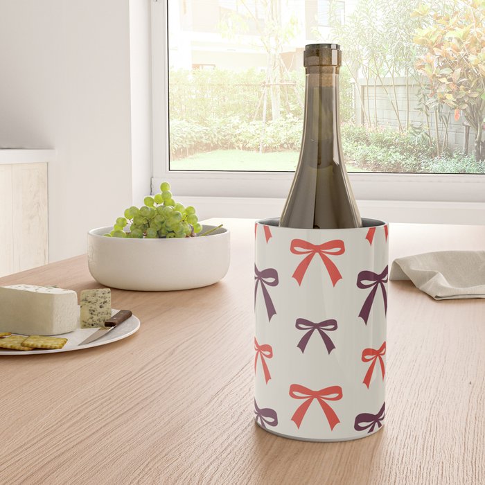 Christmas Bows Pattern Wine Chiller Gallery Image 4