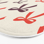 Christmas Bows Pattern Bath Mat Gallery Image 3
