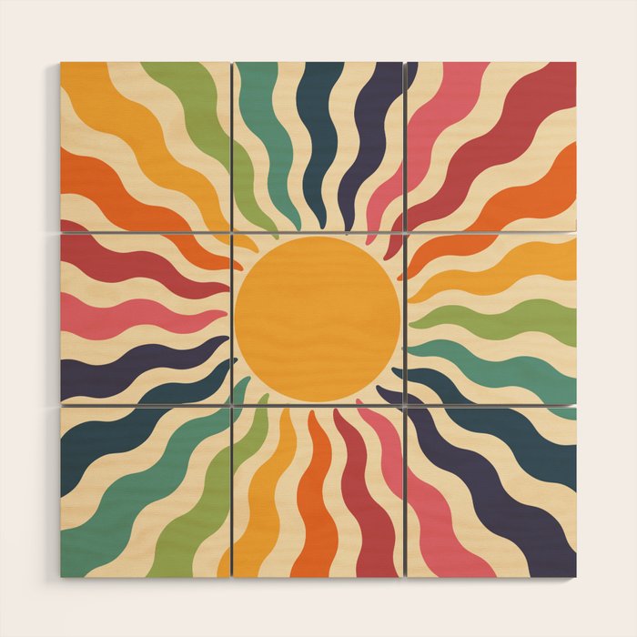 The Dance Of Sunshine Wood Wall Art Gallery Image 1