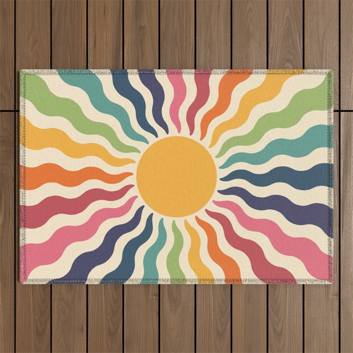 The Dance Of Sunshine Outdoor Rug Gallery Image 1
