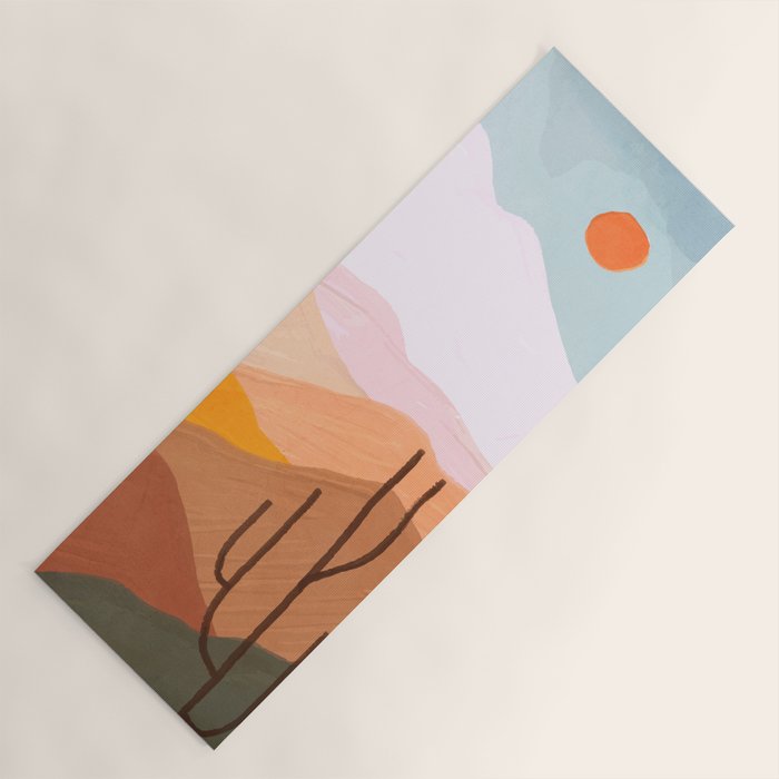 Abstract Landscape III  Yoga Mat Gallery Image 1