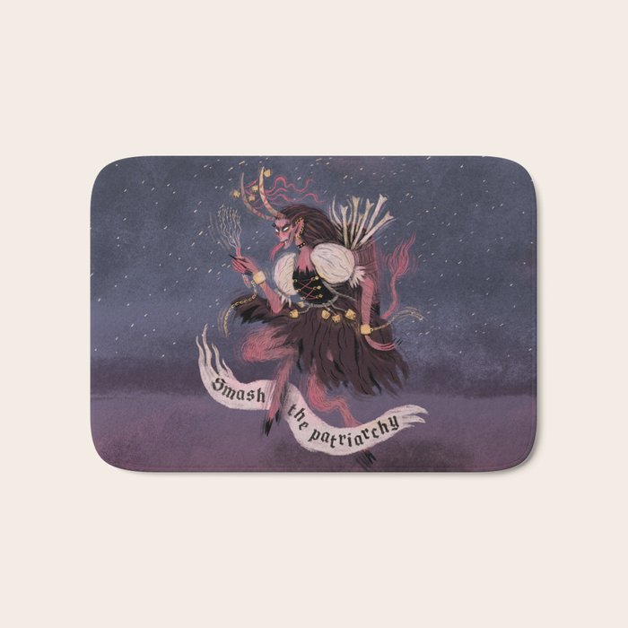 Krampus â Smash the Patriarchy Bath Mat Gallery Image 1