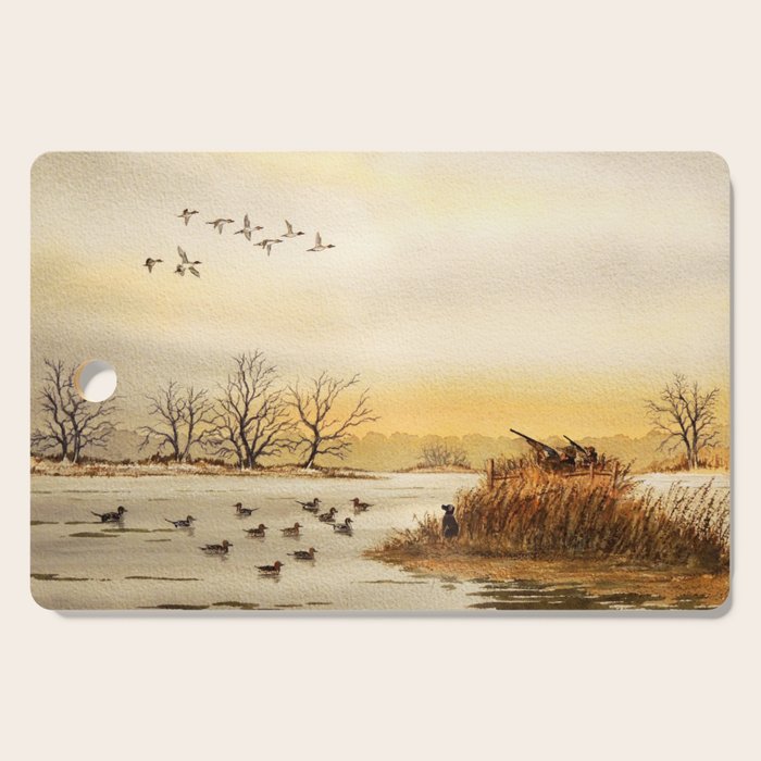 Hunting Pintail Ducks Cutting Board Gallery Image 1
