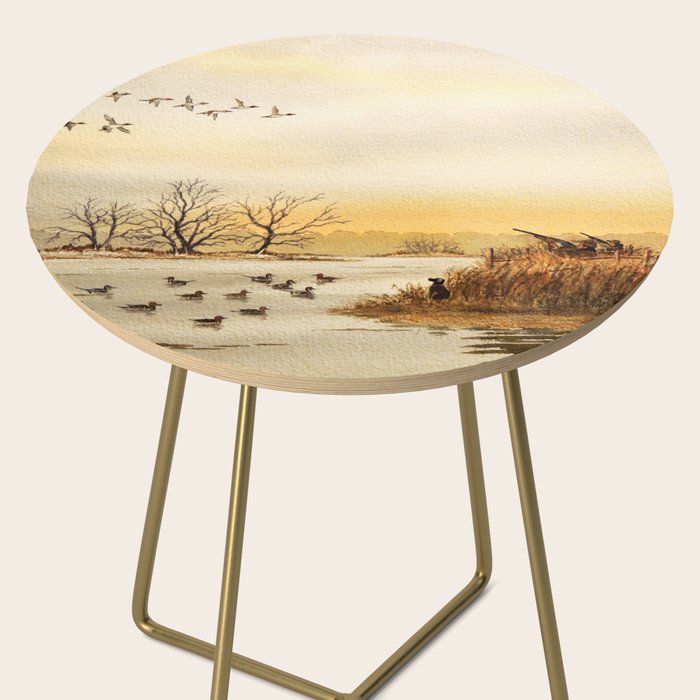 Hunting Pintail Ducks Side Table Gallery Image 2