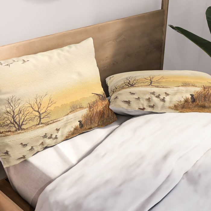 Hunting Pintail Ducks Pillow Sham Gallery Image 2