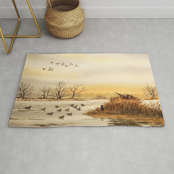 Hunting Pintail Ducks Rug Gallery Image 1