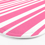 Classic Stripes XXXIII - 90s Barbie Pink Bath Mat Gallery Image 3