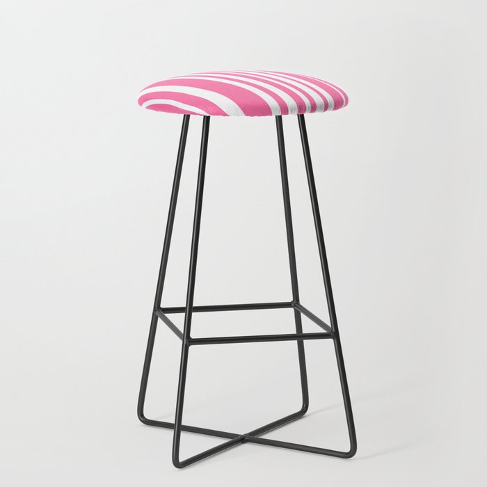 Classic Stripes XXXIII - 90s Barbie Pink Stool Gallery Image 1