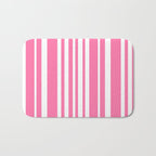 Classic Stripes XXXIII - 90s Barbie Pink Bath Mat Gallery Image 1