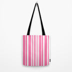 Classic Stripes XXXIII - 90s Barbie Pink Tote Bag Gallery Image 2