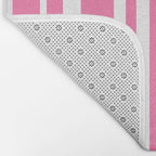 Classic Stripes XXXIII - 90s Barbie Pink Bath Mat Gallery Image 2