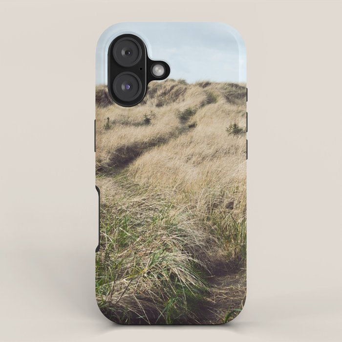 Oregon Dune Grass Adventure - Nature Photography iPhone Case Gallery Image 1