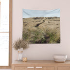 Oregon Dune Grass Adventure - Nature Photography Wall Tapestry Gallery Image 2